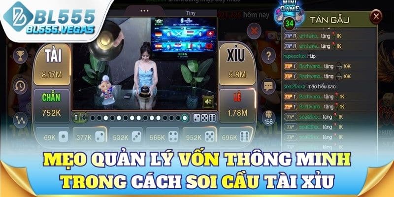 Mẹo quản lý vốn thông minh trong cách soi cầu tài xỉu